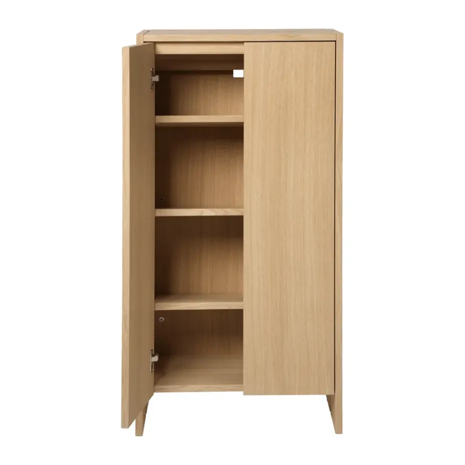 Parcel cabinet, Natural oak, 55x30x110 cm