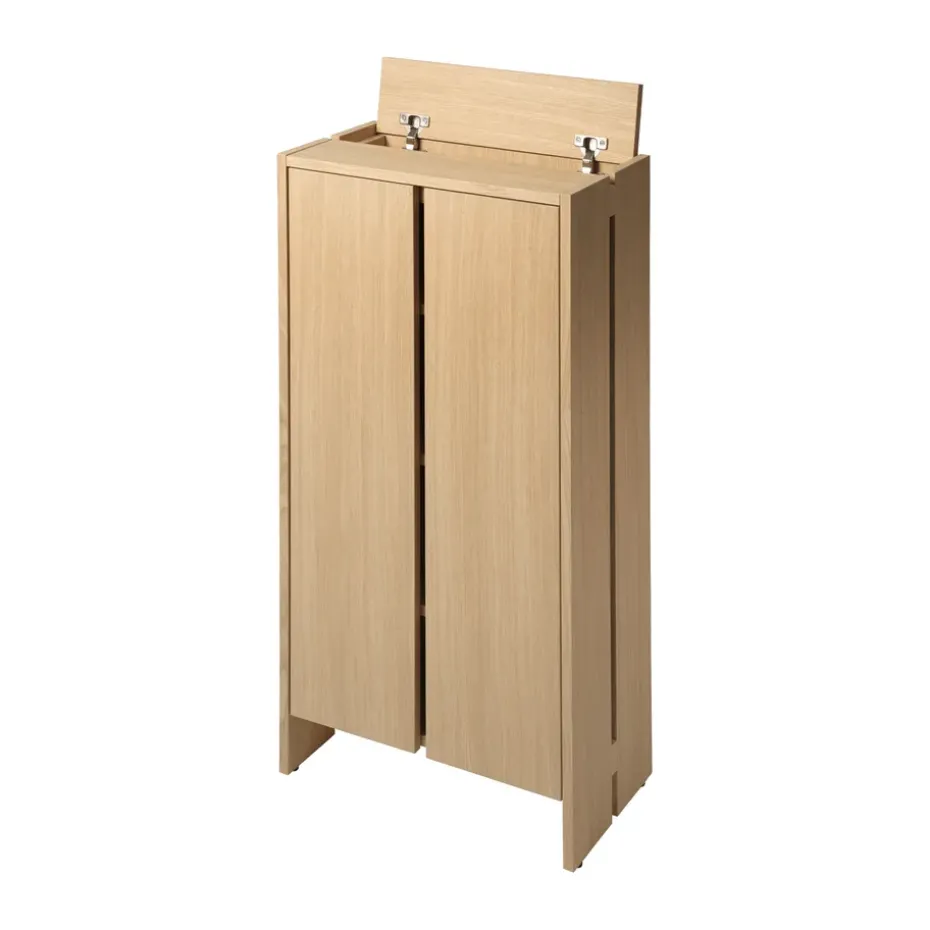 Parcel cabinet, Natural oak, 55x30x110 cm