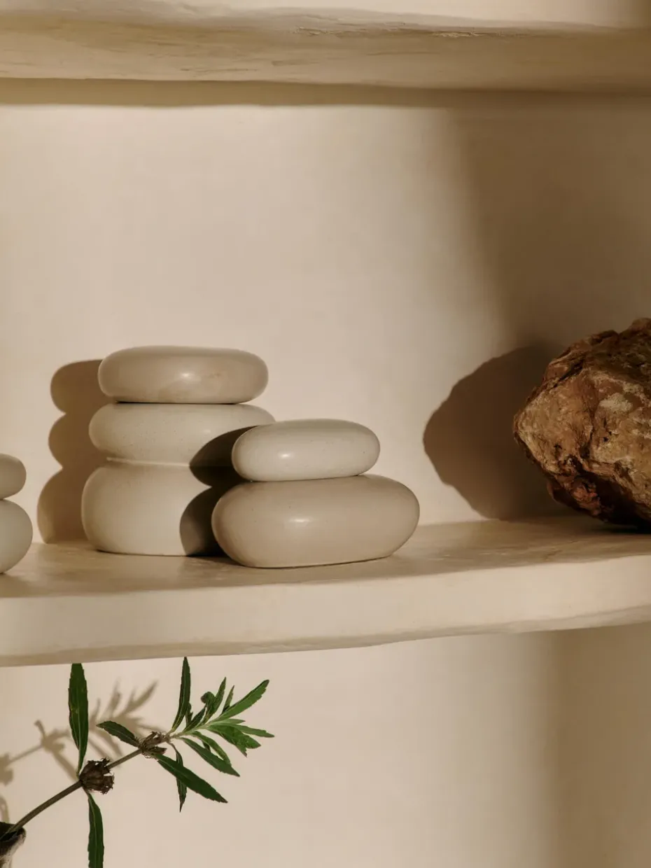 Pebble ash large, Sand/Cream