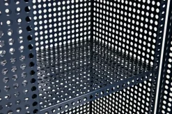 Perforated Cabinet cabinet large, Steel blue