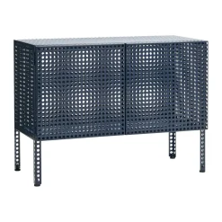 Perforated Cabinet skåp small, Steel blue