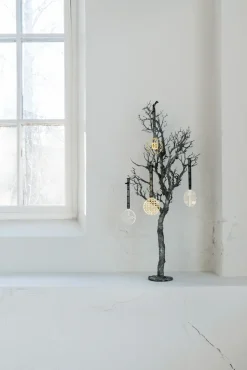 Piano tree ornament, Nickel-plated brass