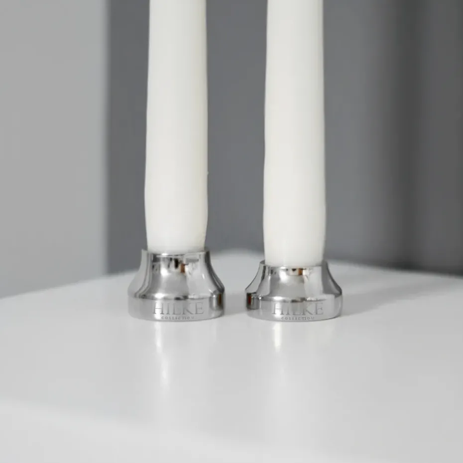 Piccolo no.2 candle sticks, Nickel-plated brass
