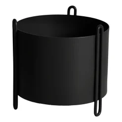 Pidestall flower pot small Ø15 cm, Black