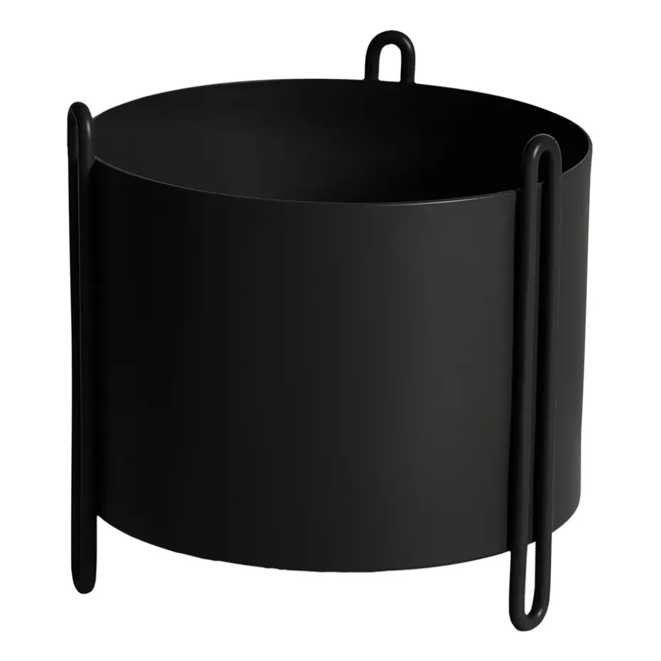 Pidestall flower pot small Ø15 cm, Black