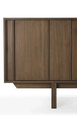 Pillar sideboard, Wild brown teak, 119 cm