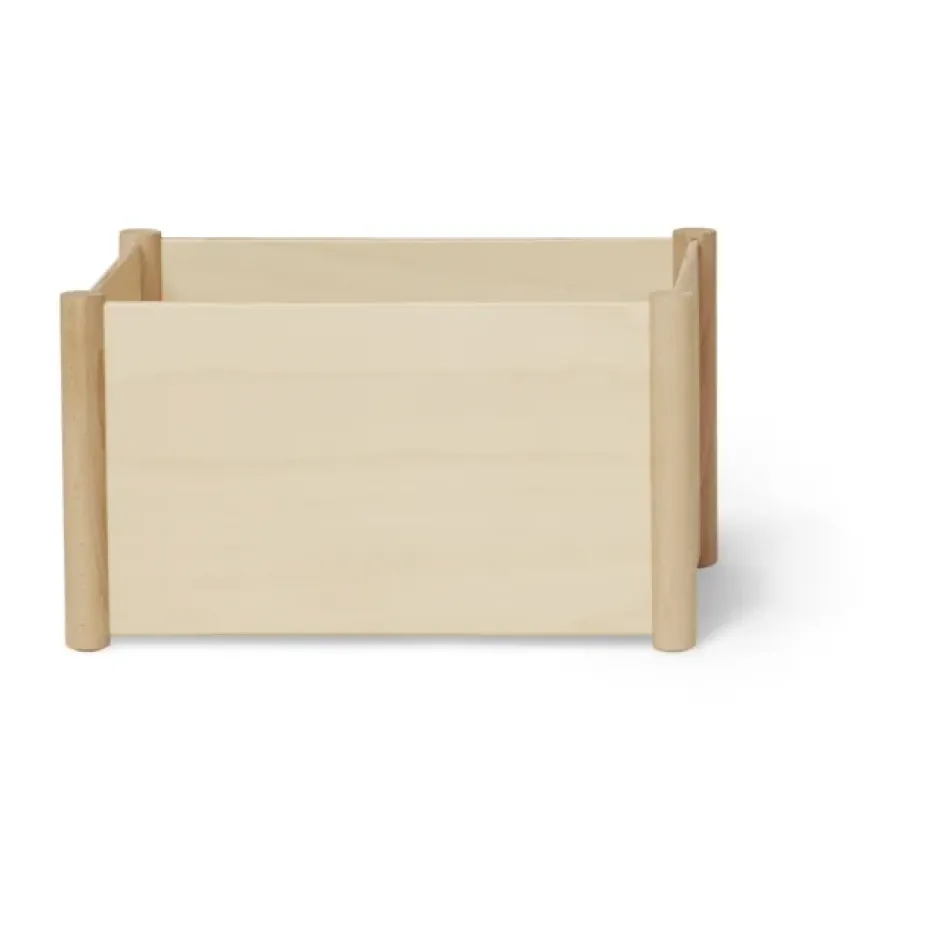 Pillar storage box M, Beech