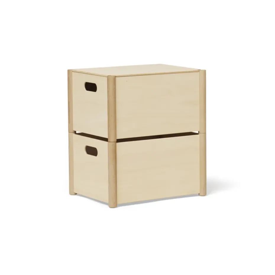 Pillar storage box M, Beech