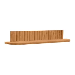 Pillar wall shelf, Oiled Natural Oak, 78x15x12 cm