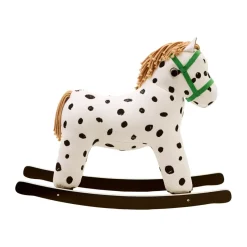 Pippi rocking horse, White-black