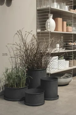 Plant bowl flower pot 2-pack, Black