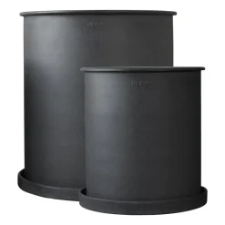 Plant pot flower pot large 2-pack, Black