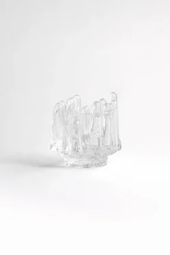 Polar candle holder 112 mm, Clear