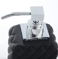 Portia soap dispenser, Black-silver