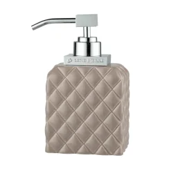 Portia soap dispenser, brown-silver