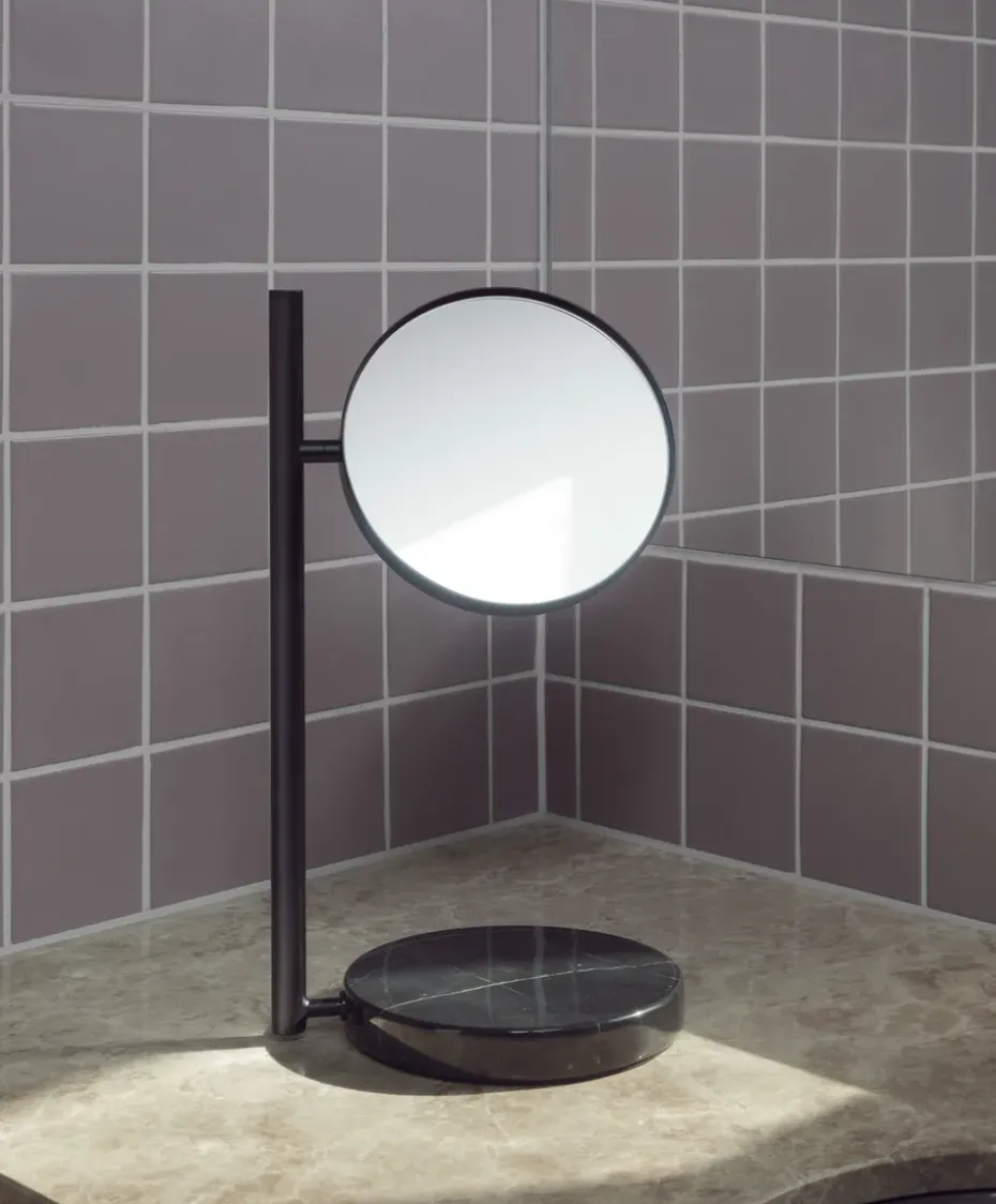 Pose table mirror double-sided, Black