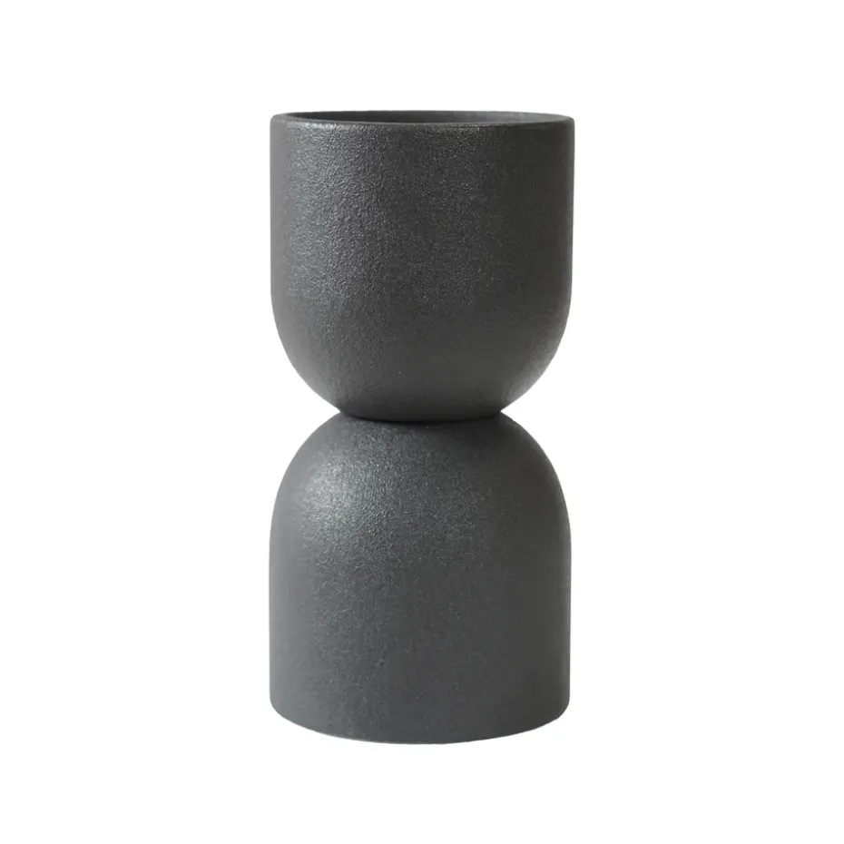 Post candle sticks 16 cm, cast iron