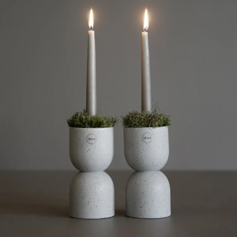 Post candle sticks 16 cm, mole dot