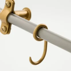 Presentation clothes hanger, Silver finish