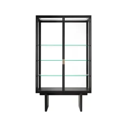 Private display cabinet, Glass. brown-black stained oak