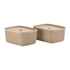 Pulp storage box 23x32 cm 2-pack, Natural Brown