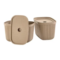 Pulp storage box 15x23 cm 2-pack, Natural Brown
