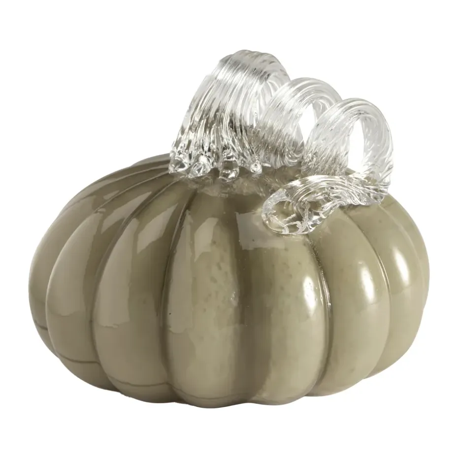 Pumpkin decoration 10 cm, Khaki