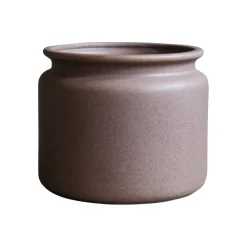 Pure flower pot brown, mini Ø10 cm