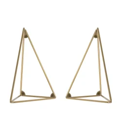 Pythagoras brackets, 2-pack, brass