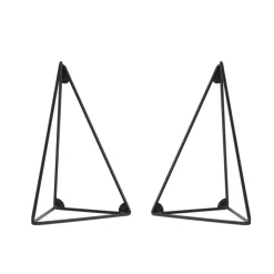 Pythagoras brackets, 2-pack, black