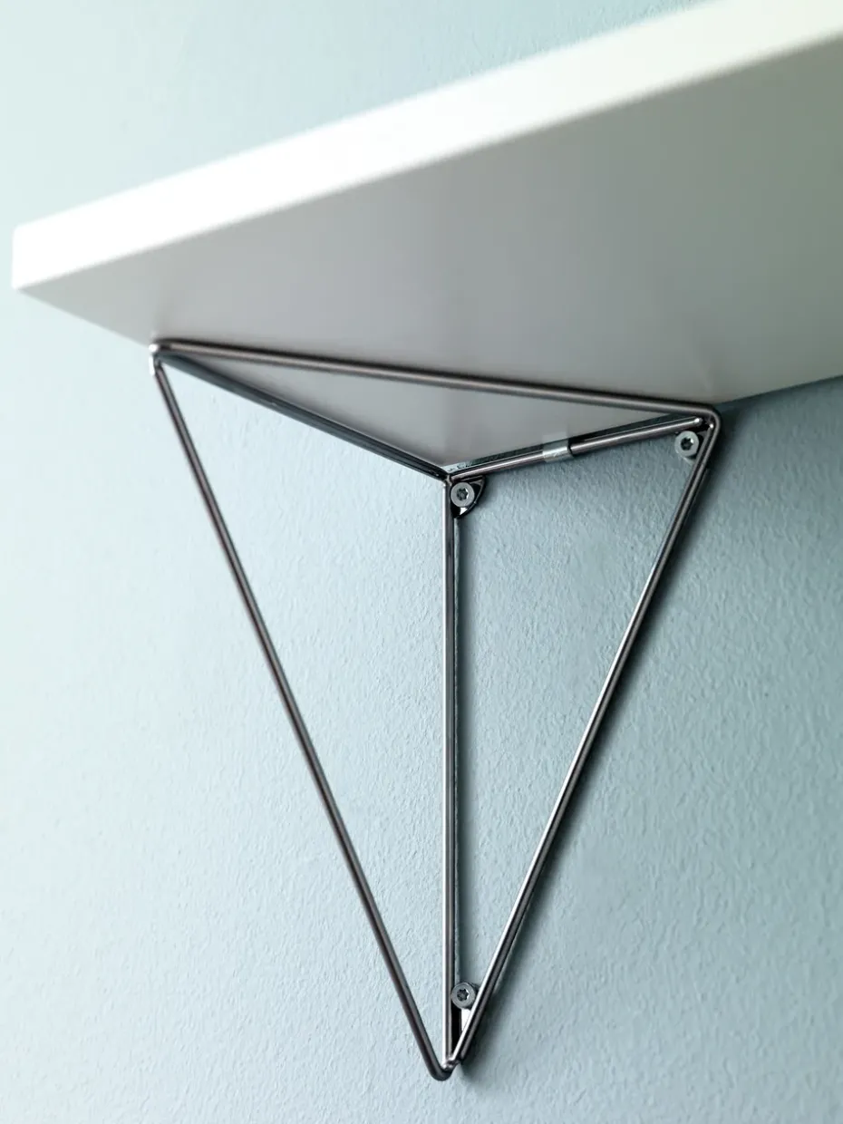 Pythagoras brackets, 2-pack, chrome