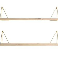 Pythagoras Play shelf, brass