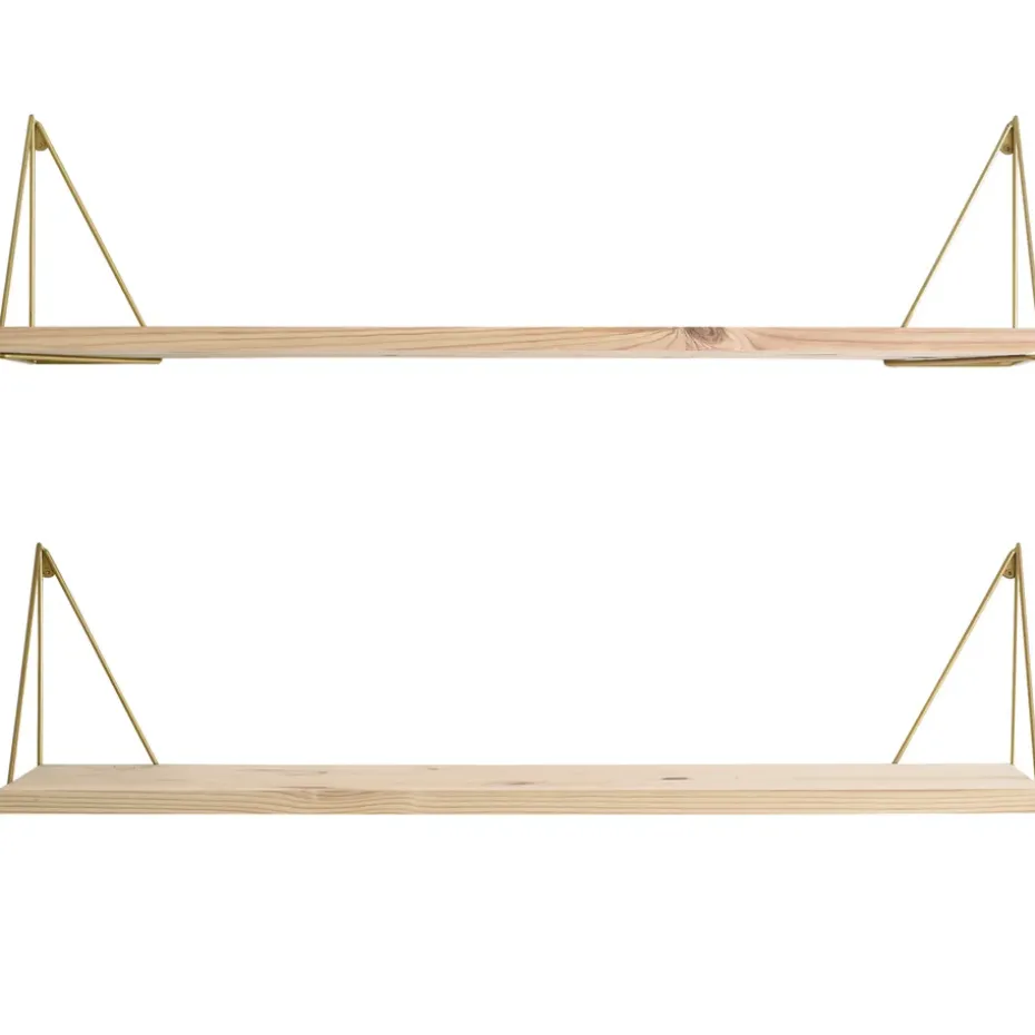 Pythagoras Play shelf, brass