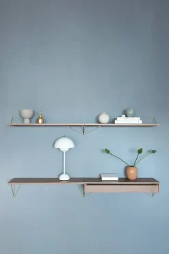 Pythagoras shelf, Large, walnut