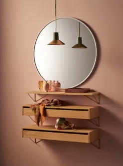 Pythagoras shelf, oak