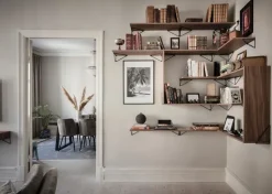 Pythagoras shelf, walnut