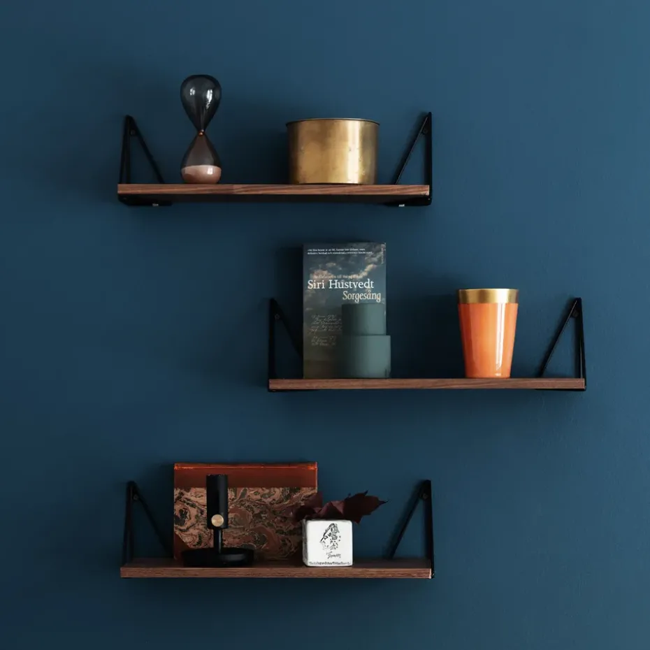 Pythagoras XS shelf, walnut, black