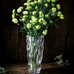 Quartz vase 26 cm, clear