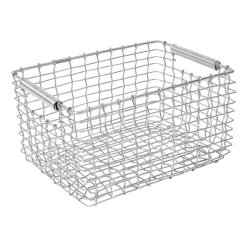 Rectangular 19 storage basket, Galvanised steel
