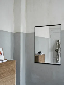 Rectangular wall mirror 70x100 cm, Black