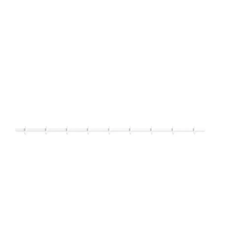 Relief hook rack large 123 cm, White