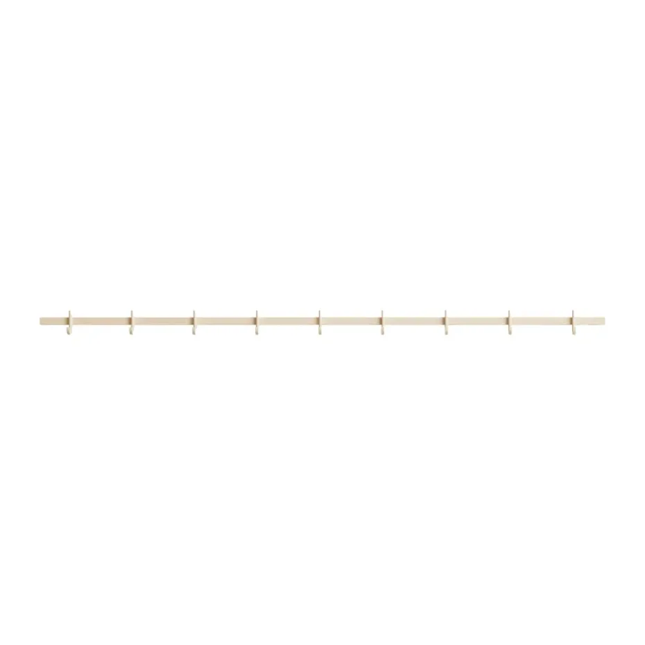 Relief hook rack large 123 cm, Ash