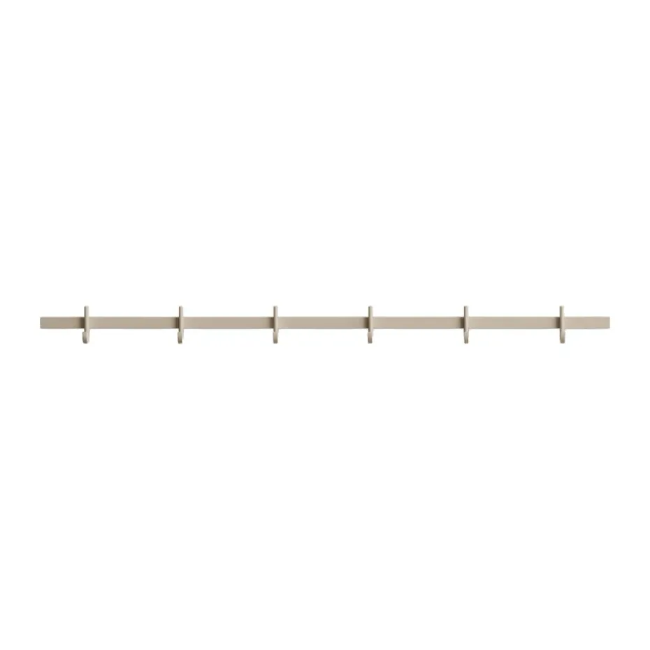 Relief hook rack medium 82 cm, Beige