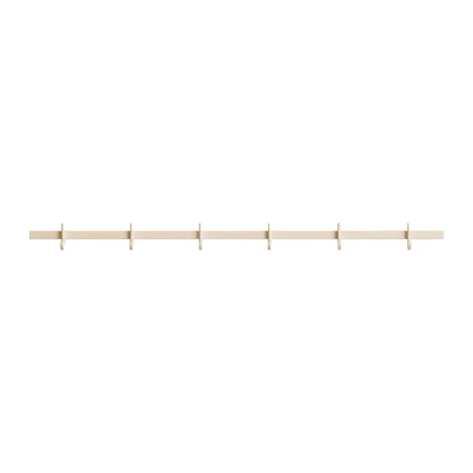 Relief hook rack medium 82 cm, Ash