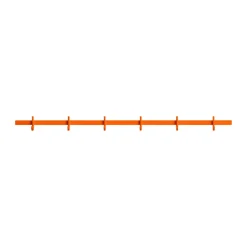 Relief hook rack medium 82 cm, Orange