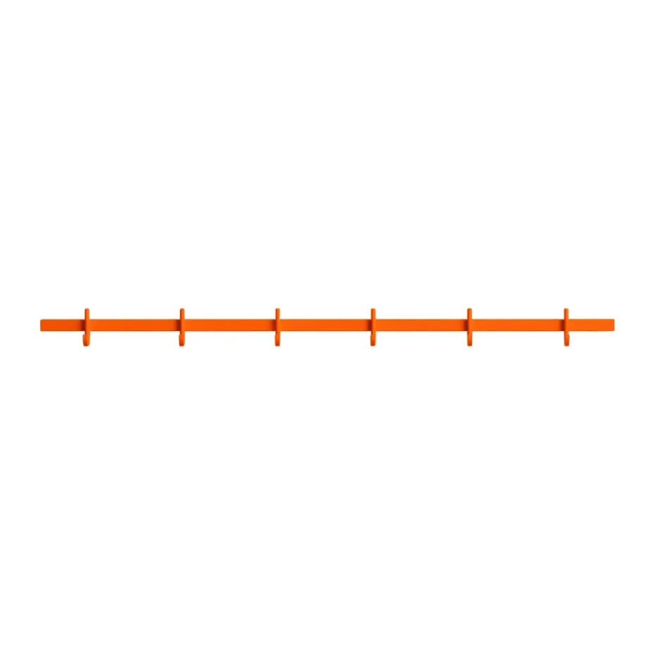 Relief hook rack medium 82 cm, Orange