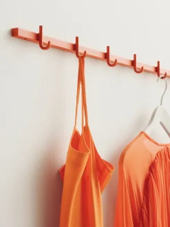 Relief hook rack medium 82 cm, Orange