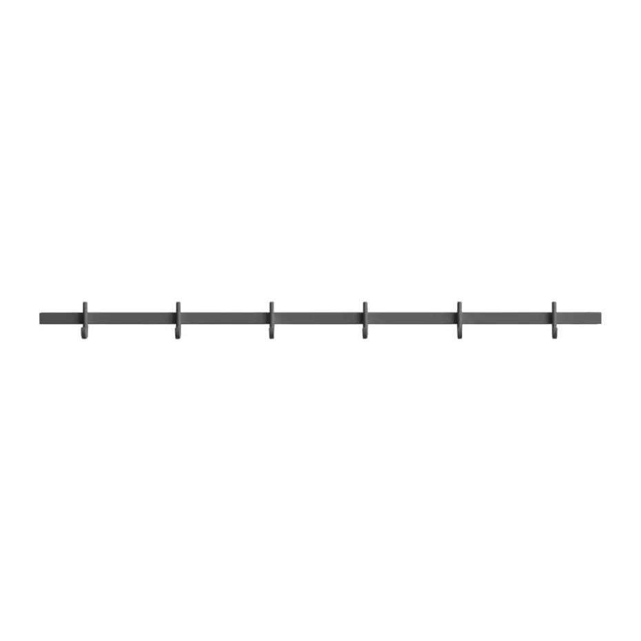 Relief hook rack medium 82 cm, Grey
