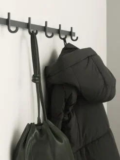 Relief hook rack medium 82 cm, Grey