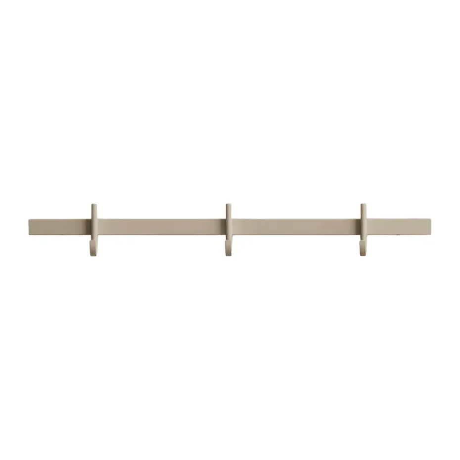Relief hook rack small 41 cm, Beige